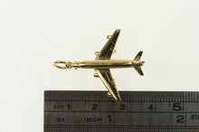 Load image into Gallery viewer, 14K 3D Jumbo Jet Airplane Plane Travel Charm/Pendant Yellow Gold