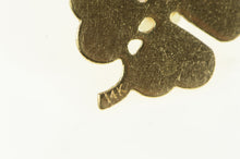 Load image into Gallery viewer, 14K Retro Pearl Burst Design Shamrock Clover Pendant Yellow Gold