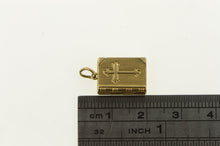 Load image into Gallery viewer, 14K 3D Articulated Ornate Lords Prayer Bible Charm/Pendant Yellow Gold