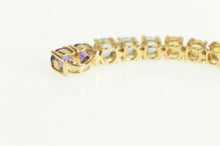 Load image into Gallery viewer, 14K Diamond Amethyst Citrine Topaz Drop Chain Pendant Yellow Gold