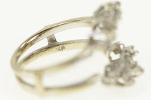 Load image into Gallery viewer, 14K 0.21 Ctw 1950&#39;s Diamond Wedding Band Guard Ring White Gold
