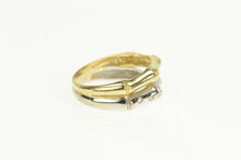 Load image into Gallery viewer, 14K Two Tone Diamond Bamboo Pattern Tiered Ring White Gold