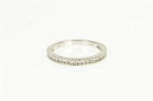 Load image into Gallery viewer, 14K 0.28 Ctw Classic Diamond Vintage Wedding Band Ring White Gold