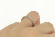 Load image into Gallery viewer, 14K 0.28 Ctw Classic Diamond Vintage Wedding Band Ring White Gold