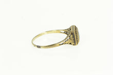 Load image into Gallery viewer, 14K Art Deco Natural Sapphire Filigree Engagement Ring Yellow Gold