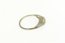 Load image into Gallery viewer, 14K Art Deco Filigree Promise Engagement Vintage Ring White Gold