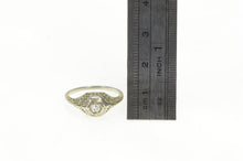 Load image into Gallery viewer, 14K Art Deco Filigree Promise Engagement Vintage Ring White Gold