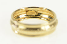 Load image into Gallery viewer, 14K 6.4mm Rounded Textured Pattern Wedding Band Ring Yellow Gold