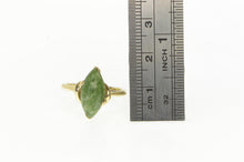 Load image into Gallery viewer, 14K 1960&#39;s Nephrite Marquise Vintage Retro Ring Yellow Gold