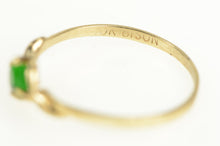 Load image into Gallery viewer, 10K Round Sim. Emerald Vintage Simple Statement Ring Yellow Gold