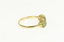 Load image into Gallery viewer, 14K Oval Peridot Inset Classic Vintage Band Ring Yellow Gold