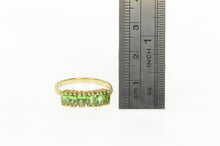 Load image into Gallery viewer, 14K Oval Peridot Inset Classic Vintage Band Ring Yellow Gold