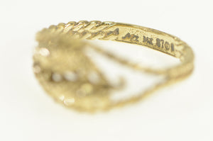 14K Vintage Pisces Astrology Fish Zodiac Star Sign Ring Yellow Gold