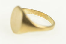Load image into Gallery viewer, 10K Oval Vintage Classic Blank Signet Initial Childs Ring Yellow Gold