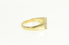Load image into Gallery viewer, 14K Squared Mother of Pearl Inlay Stackable Ring Yellow Gold
