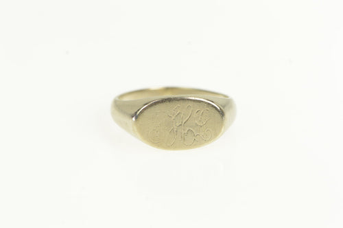10K J H L Engraved Monogram Vintage Name Initial Ring Yellow Gold