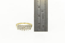 Load image into Gallery viewer, 10K Marquise Cluster Diamond Statement Wedding Ring Yellow Gold