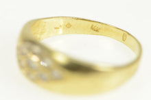 Load image into Gallery viewer, 14K Diamond Lattice Pattern Pave Vintage Band Ring Yellow Gold