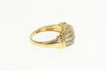 Load image into Gallery viewer, 10K Diamond Classic Tiered Statement Band Ring Yellow Gold