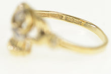 Load image into Gallery viewer, 10K Diamond Claddagh Traditional Celtic Loyalty Ring Yellow Gold