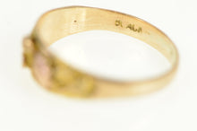 Load image into Gallery viewer, 14K Black Hills Leaf Graduated Vintage Band Ring Yellow Gold