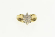 Load image into Gallery viewer, 10K Marquise Diamond Vintage Cluster Statement Ring Yellow Gold