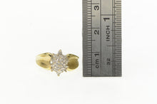 Load image into Gallery viewer, 10K Marquise Diamond Vintage Cluster Statement Ring Yellow Gold