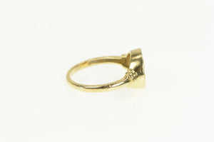 14K Cherub Baby Angel St Raphael Protection Ring Yellow Gold