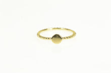 Load image into Gallery viewer, 14K Round Signet Monogram Initial Engravable Ring Yellow Gold