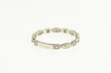 Load image into Gallery viewer, 14K Diamond Milgrain Granulated Wedding Band Ring White Gold