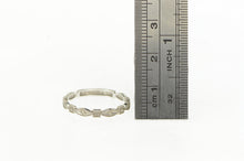 Load image into Gallery viewer, 14K Diamond Milgrain Granulated Wedding Band Ring White Gold