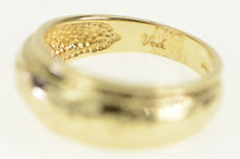 Load image into Gallery viewer, 14K Domed Greek Wave Pattern Graduated Ring Yellow Gold