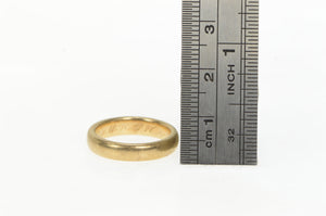 14K 1910's Victorian Classic 4.0mm Wedding Band Ring Yellow Gold