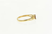 Load image into Gallery viewer, 10K Heart Cut Garnet Valentine Romantic Love Ring Yellow Gold
