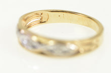 Load image into Gallery viewer, 10K Retro Diamond Vintage Classic Wedding Band Ring Yellow Gold