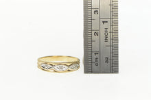 Load image into Gallery viewer, 10K Retro Diamond Vintage Classic Wedding Band Ring Yellow Gold