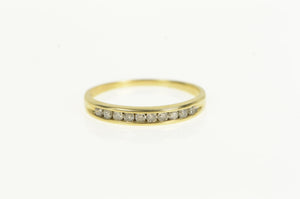 14K 0.25 Ctw Classic Diamond Wedding Band Ring Yellow Gold
