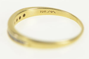 14K 0.25 Ctw Classic Diamond Wedding Band Ring Yellow Gold