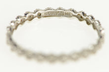 Load image into Gallery viewer, 14K Diamond Milgrain Granulated Wedding Band Ring White Gold