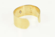 Load image into Gallery viewer, 14K Diamond Inset North Star Open Back Toe Ring Yellow Gold