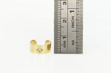 Load image into Gallery viewer, 14K Diamond Inset North Star Open Back Toe Ring Yellow Gold