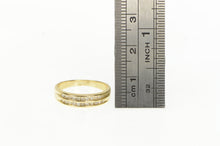 Load image into Gallery viewer, 10K Diamond Tiered Channel Wedding Band Ring Yellow Gold