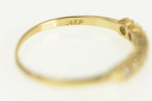 Load image into Gallery viewer, 14K Diamond Classic Vintage Wedding Band Ring Yellow Gold