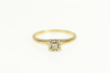 Load image into Gallery viewer, 14K 1940&#39;s Diamond Solitaire Classic Promise Ring Yellow Gold
