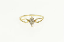 Load image into Gallery viewer, 14K Squared Diamond Cluster Statement Vintage Ring Yellow Gold