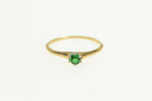Load image into Gallery viewer, 14K Victorian Sim. Emerald Classic Simple Ring Yellow Gold