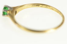 Load image into Gallery viewer, 14K Victorian Sim. Emerald Classic Simple Ring Yellow Gold
