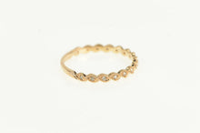 Load image into Gallery viewer, 14K Diamond Twist Milgrain Design Statement Ring Rose Gold