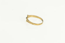 Load image into Gallery viewer, 10K Victorian Sim. Sapphire Ornate Child&#39;s Baby Ring Yellow Gold