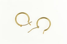Load image into Gallery viewer, 14K 14.2mm Classic Simple Vintage Hoop Earrings Yellow Gold